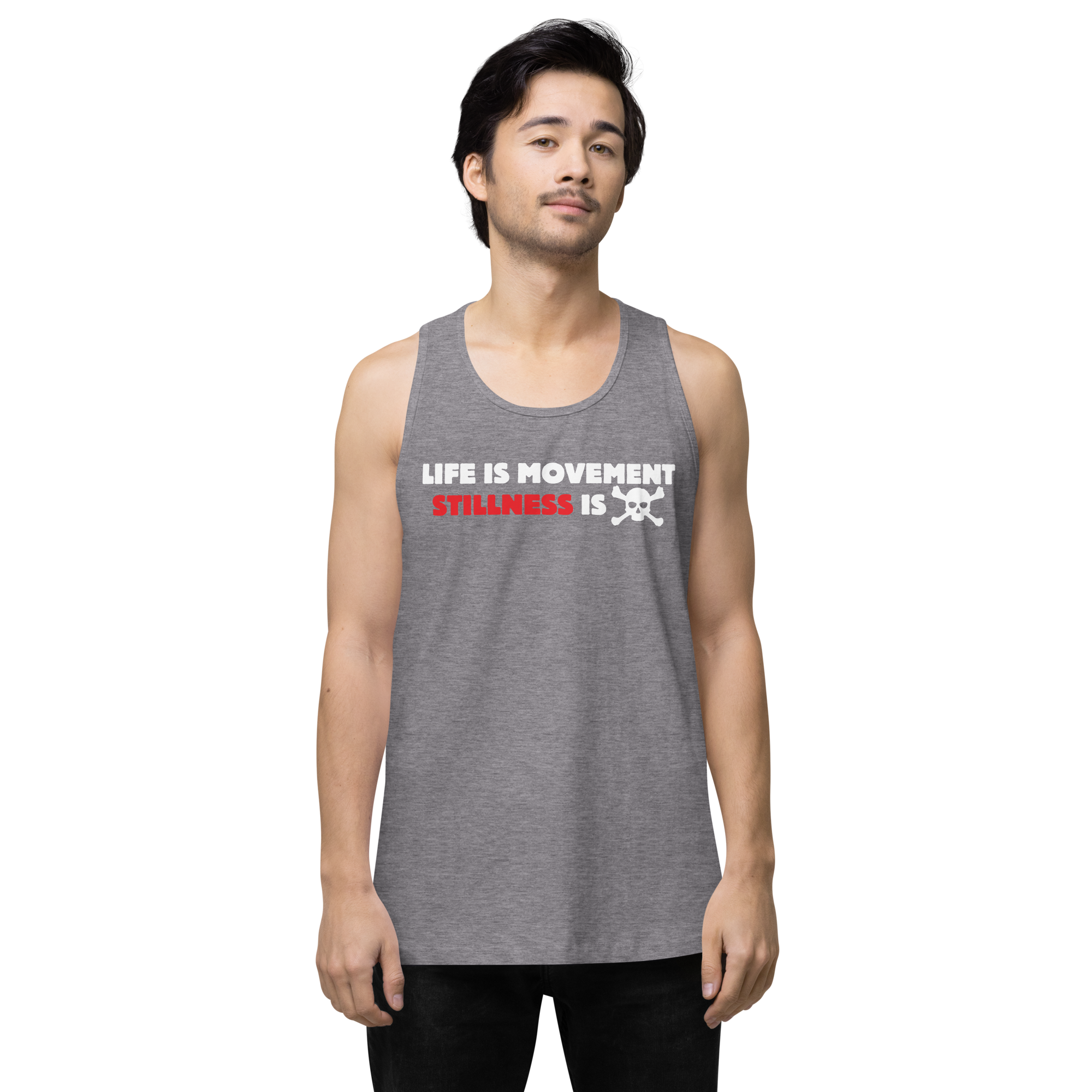 Life Is Movement Tank — Heather Front